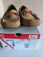 Rieker, Slipper/Loafer, Damen-Sommerschuh, Gr. 40, beige/orange Sachsen - Drebach Vorschau