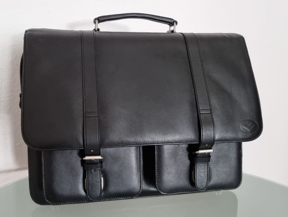 Luxus-Businesstasche aus Leder für Notebook oder Macbook, wie neu in Leipzig
