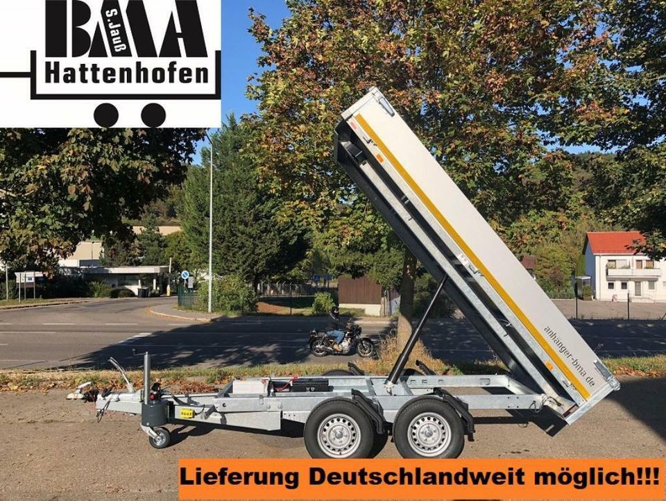Rückwärtskipper EDUARD 310x160x30 2700kg E+H Pumpe BMA Edition in Tannheim