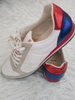 S.Oliver Turnschuhe Gr.39 weiß rot blau Sachsen-Anhalt - Halle Vorschau