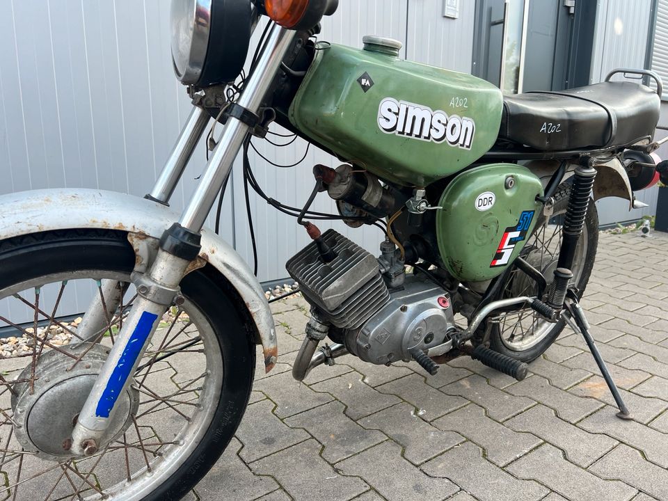 Simson S51 STARTET 1983 3-Gang Moped Mofa Roller A202 in Osterweddingen