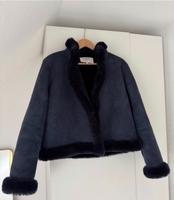 Original Ba&sh Lammfell Jacke 2025 Gr. 1 dunkelblau Neu NP 1000€ Düsseldorf - Oberkassel Vorschau