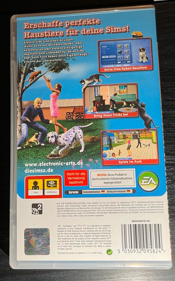 Die Sims 2 Haustiere PSP Spiel / PlayStation Portal in Marktrodach