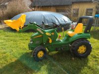John Deere Traktor von  Rolly Toys 2 Gang Frontlader Baden-Württemberg - Börtlingen Vorschau