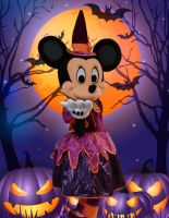 Minnie Maus im Halloween Kostüm Party Maskottchen Berlin - Steglitz Vorschau