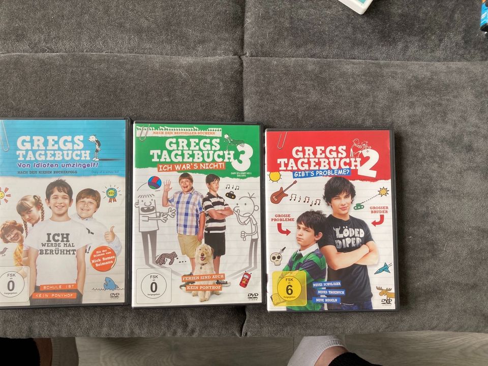 3 DVD‘s Gregs Tagebuch Teil 1, 2 und 3 in Hamburg