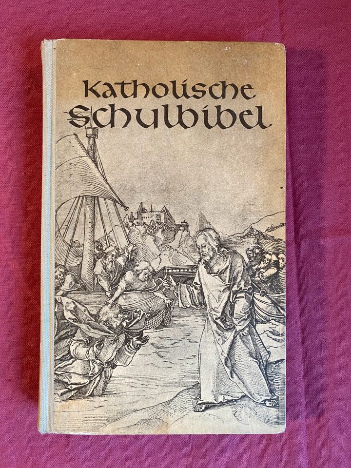 Katholische Schulbibel 1953 antiquarisch, top Zustand in Trier