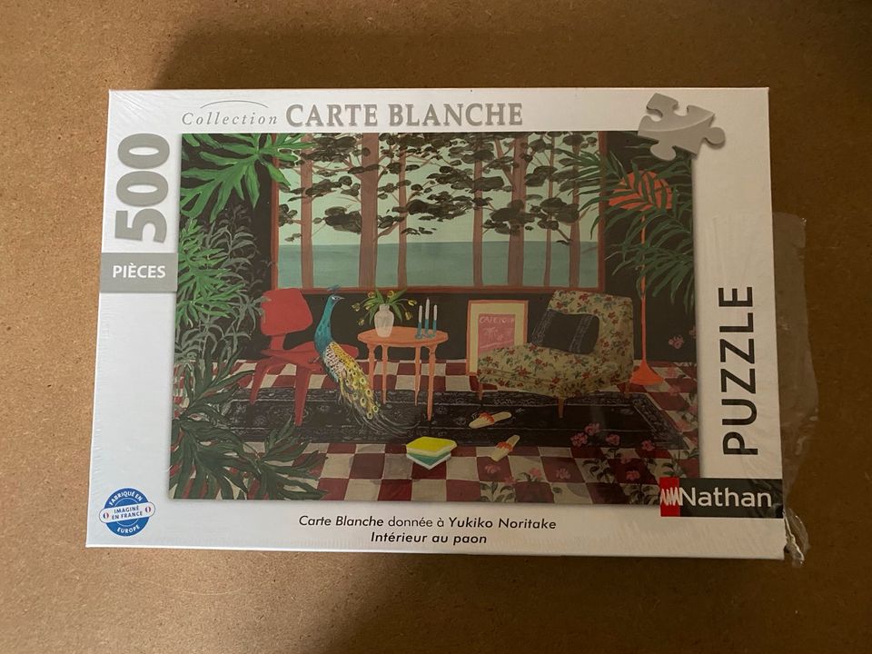 Nathan Puzzle, Carte Blanche 500 Interieur au paon in Haar