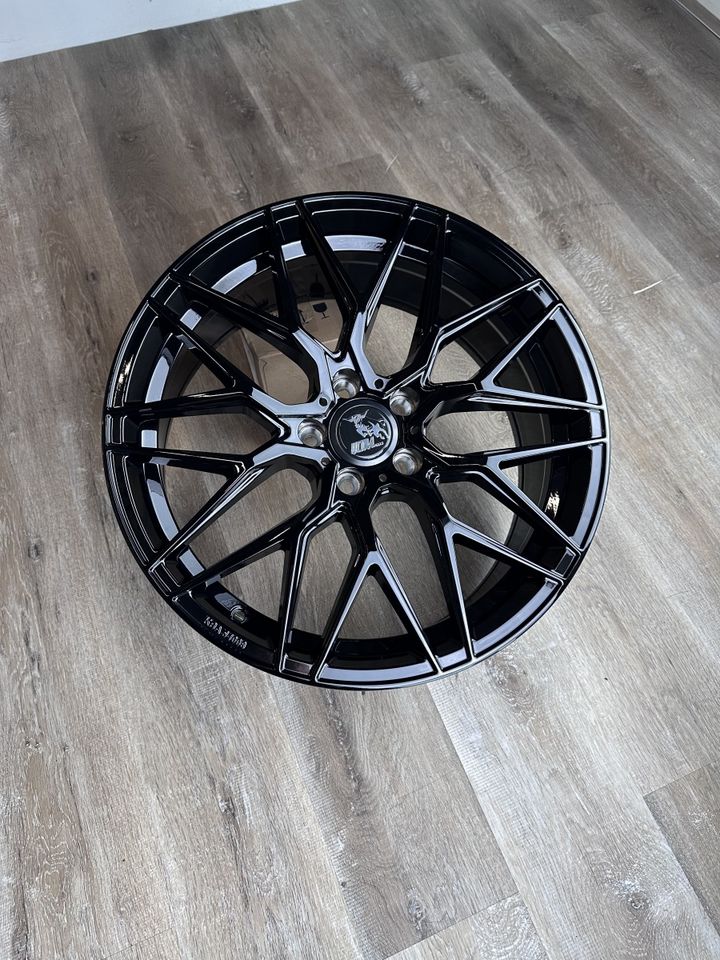 UA1E UA1 19 Zoll Felgen für VW Golf 5 6 7 8 Passat Scirocco Arteon Phaeton Sharan GTI GTD GTE egolf 6R 7R 8R B5 B6 B7 B8 CC 3C 13 R 3H 3D 7N Sommerräder Winterräder schwarz Reifen Volkswagen Ultra in Neckarsulm