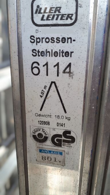 Iller 6114 2x14 Sprossen-Leiter Stehleiter Klappleiter 45254 in Dinslaken