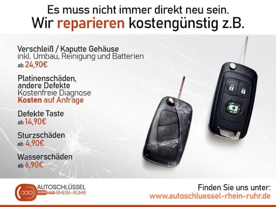 Autoschlüssel Nachmachen passend für Audi Modelle ab 99,90€