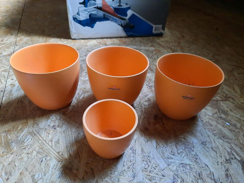 4 Blumentöpfe Scheurich orange in Schleswig-Holstein - Henstedt-Ulzburg |  eBay Kleinanzeigen ist jetzt Kleinanzeigen