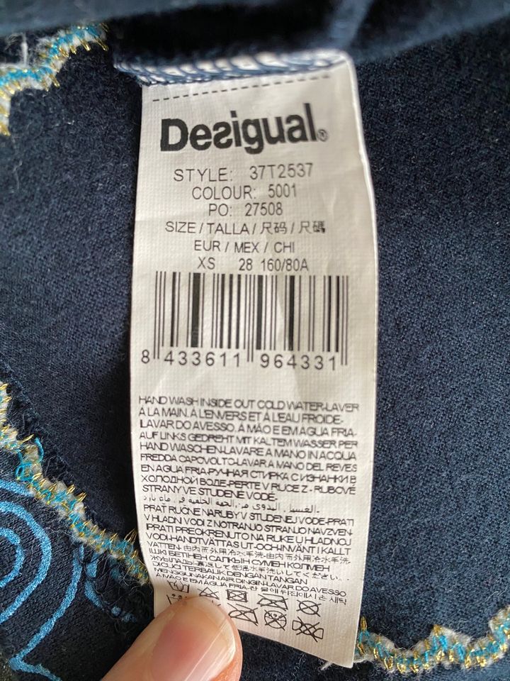 Desigual Shirt langarm XS in blau in Bochum