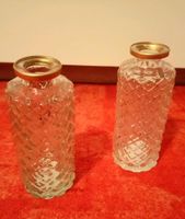 2x Blumenvase Flasche Glas Kerzenständer Kerzenhalter Gold Deko Bayern - Castell Unterfranken Vorschau