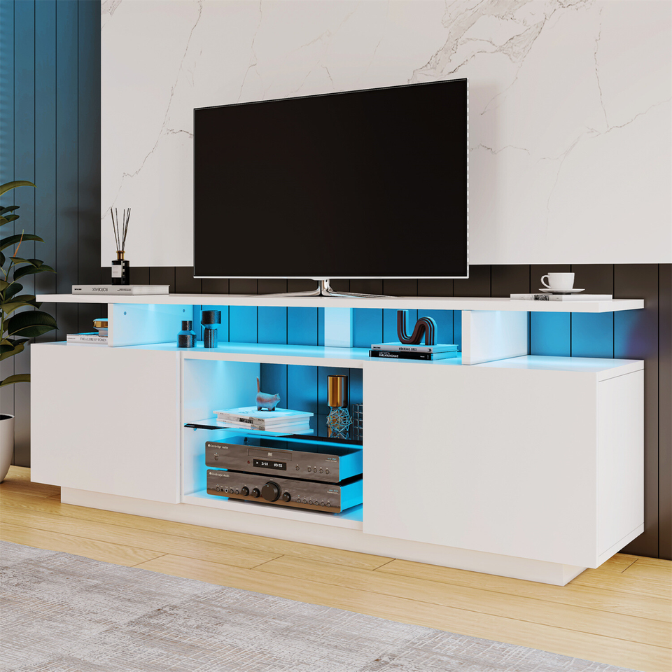 TV Schrank LED Lowboard Sideboard Fernsehschrank Fernsehtisch in Merenberg