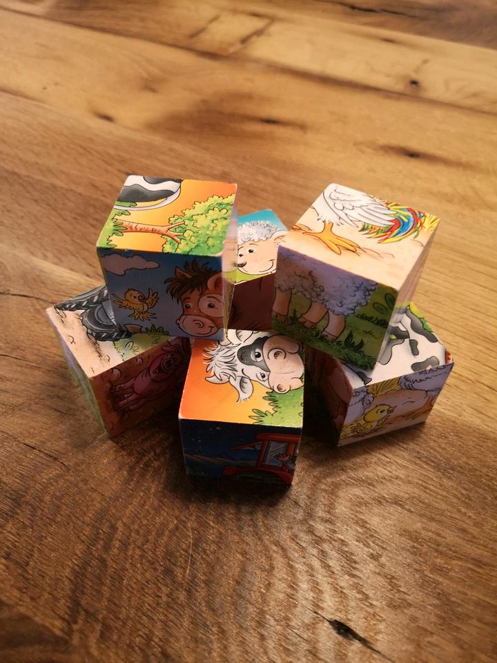 Würfel Puzzle, 6 Teile, 6 puzzles in einem, für die Kleinsten in Nordkirchen