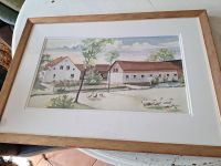 Sehr schönes Aquarell Bild Saarland - Marpingen Vorschau