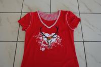 Krüger Trachten Damen T-Shirt Gr.XL Rot Duck vorne Spitze Wie Neu Hessen - Lorch Vorschau