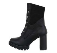 Springer Stiefel Stiefeletten High Heels Biker Nieten Schwarz 38 Friedrichshain-Kreuzberg - Kreuzberg Vorschau