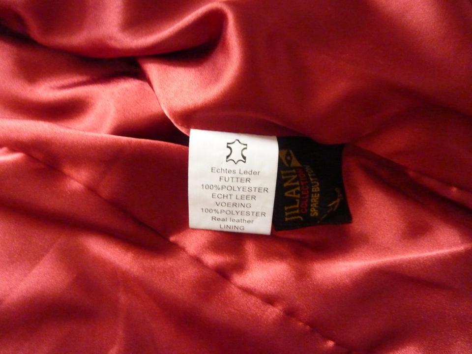 Damen Lederjacke, Biker Style, Jilani Collection, Vintage Rot in Sankt Goar
