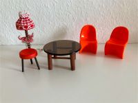 Bodo Hennig-Couchtisch, Stühle (wie Panton Chair), Lampe, Hocker Hessen - Darmstadt Vorschau