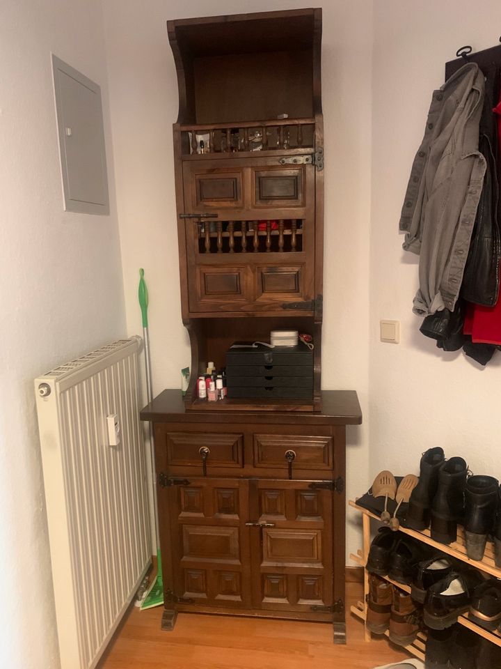 Kommode,Schrank,spanisch,Holz,dunkelbraun,Wohnzimmer,Flur,Büro in Filderstadt