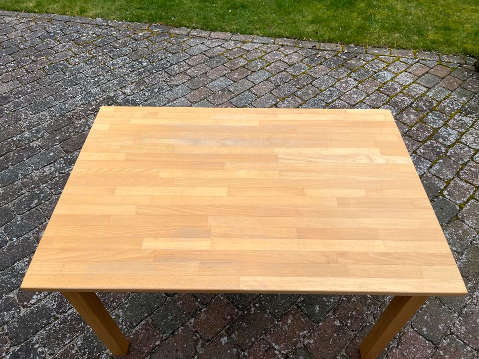 Tisch Buche massiv lackiert 120x80x75 in Thedinghausen