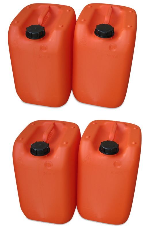 4x 20 Liter Kanister orange Camping gebraucht in Rain Lech