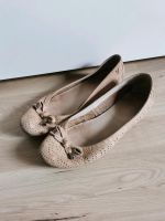 Beige Leder Ballerinas Sommer Schuhe Sand hell Schleife 40 Dortmund - Wickede Vorschau