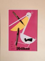 Pelikan Fùller Schreibgerät Herbert Leupin Reklame 1953 Niedersachsen - Danndorf Vorschau