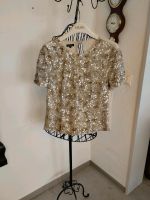 Escada Pailletten Top Shirt Seide Gr. 40 beige Schleswig-Holstein - Harrislee Vorschau