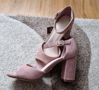 Sandaletten rosa Leder Gr. 38 5th Avenue Abiball Abschlussball Berlin - Treptow Vorschau