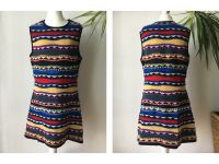 80er True Vintage Woll Strick-Kleid Hippie Ethno Festival Retro Bayern - Langweid am Lech Vorschau