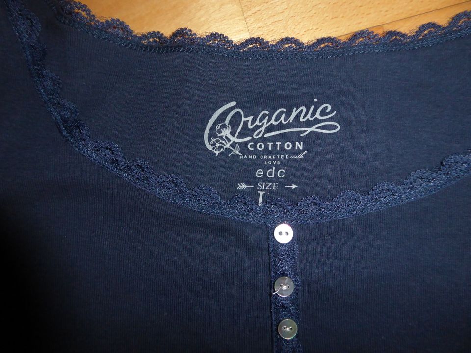EDC by ESPRIT Longsleeve Shirt L / 40, Organic cotton, NEU! in Adlkofen