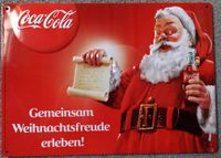 Coca Cola Weihnachtsschild. NEU! Metallschild Niedersachsen - Tostedt Vorschau