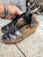 Espadrilles Schuhe Gr 39 Riemchen Sandalen Pumps Keilabsatz Snake Dortmund - Buchholz Vorschau