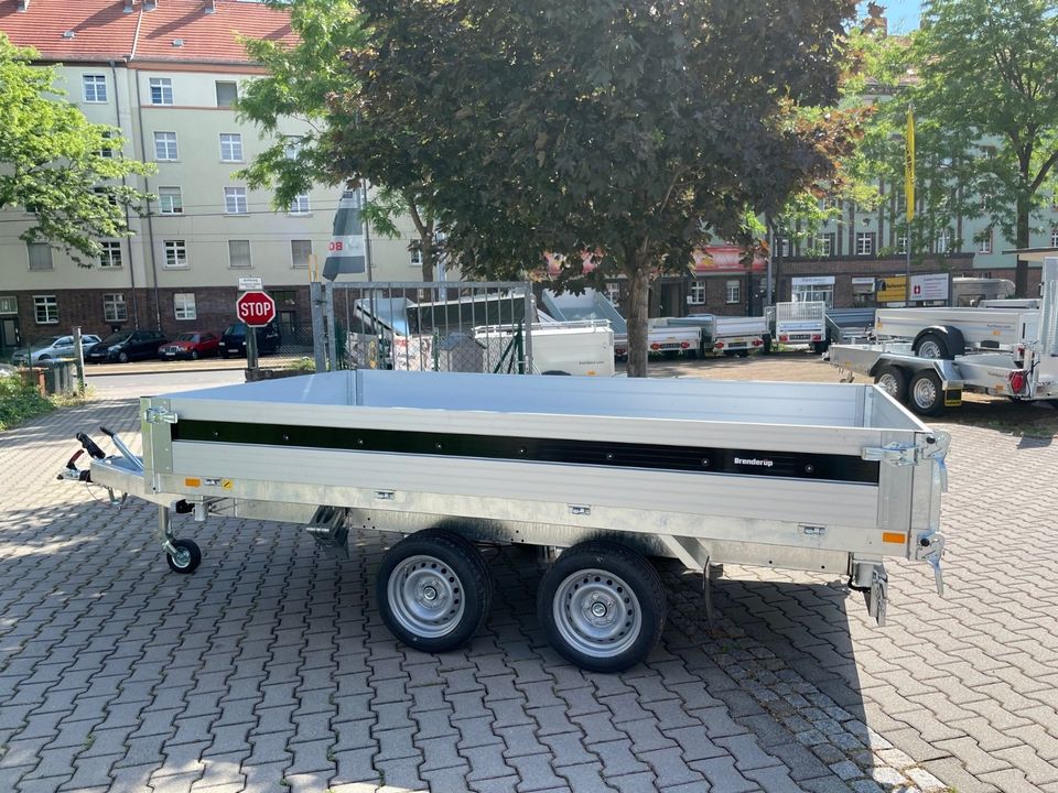 Anhänger Neu Brenderup Dreiseiten Kipper 3.000 Kg Alu E-Pumpe in Dresden