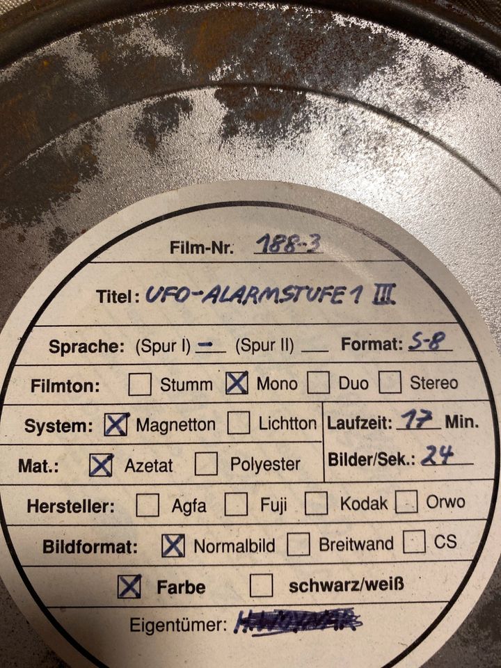 Super 8 UFO-Alarmstufe Teil 1,2,3  ungekürzte Fassung in Hohenhameln