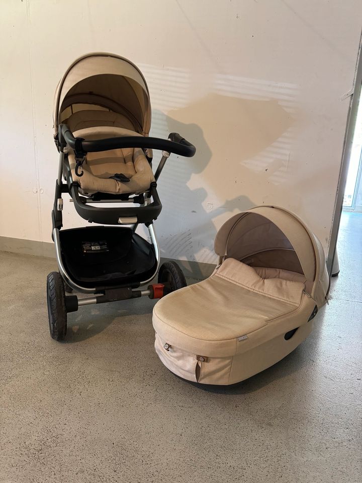 Stokke Kinderwagen Trailz, Babywanne und Schale in Müllheim