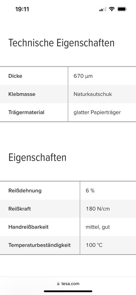 Tesa Klebeband Elefantenhaut in Rottleben