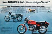 BMW Motorrad Reklame R45 R65 LS R80 ST RT R100 RS Hessen - Hanau Vorschau