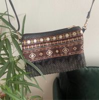 Hippie boho Umhängetasche Clutch Myknos Perlen Braun Strandclub Hessen - Darmstadt Vorschau