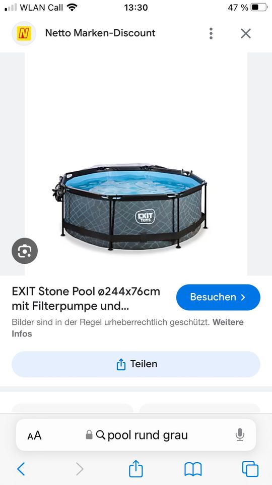 Pool mit filterpumpe in Langenhagen