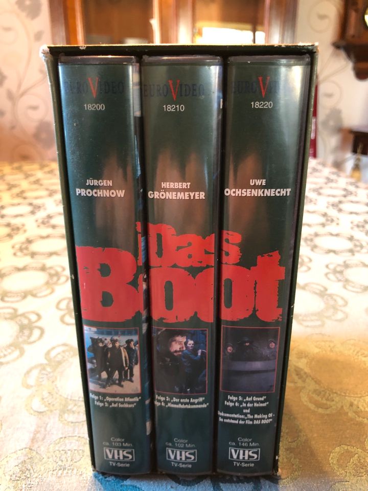 Das Boot VHS 3 Kasetten in sammelbox in Hamburg