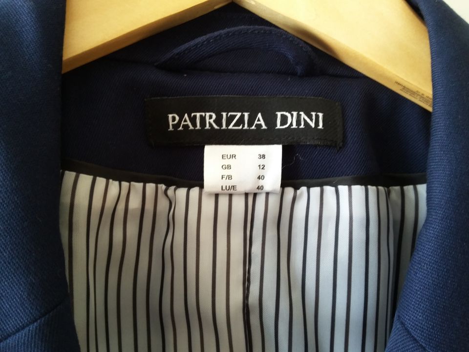 PATRIZIA DINI Hosenanzug blau Gr. 38 bestehend aus Blazer u. Hose in Bautzen