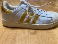 Adidas Superstar weiß/ gold Saarland - Friedrichsthal Vorschau