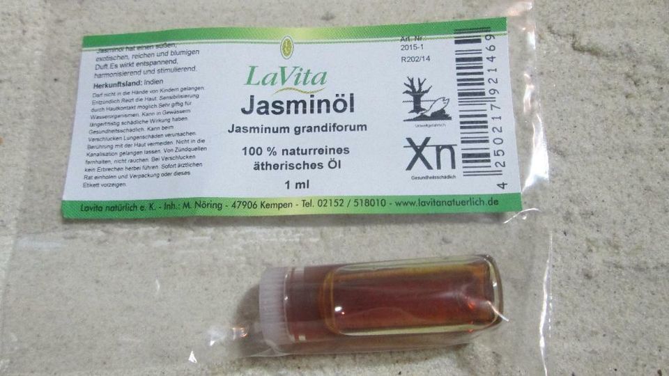 hochwertiges ätherisches und reines Jasmin Öl naturrein 1 ml in Drochtersen