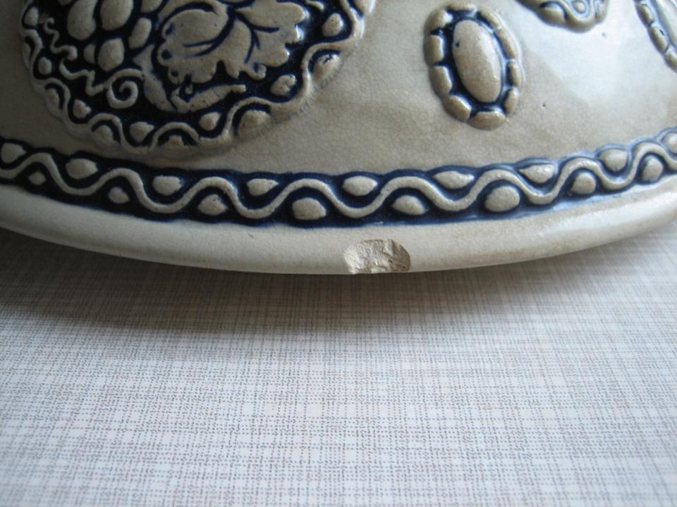 Jugendstil Keramik Bowle mit Deckel Blau-Grau 6 Liter - No 1630 - in Dortmund