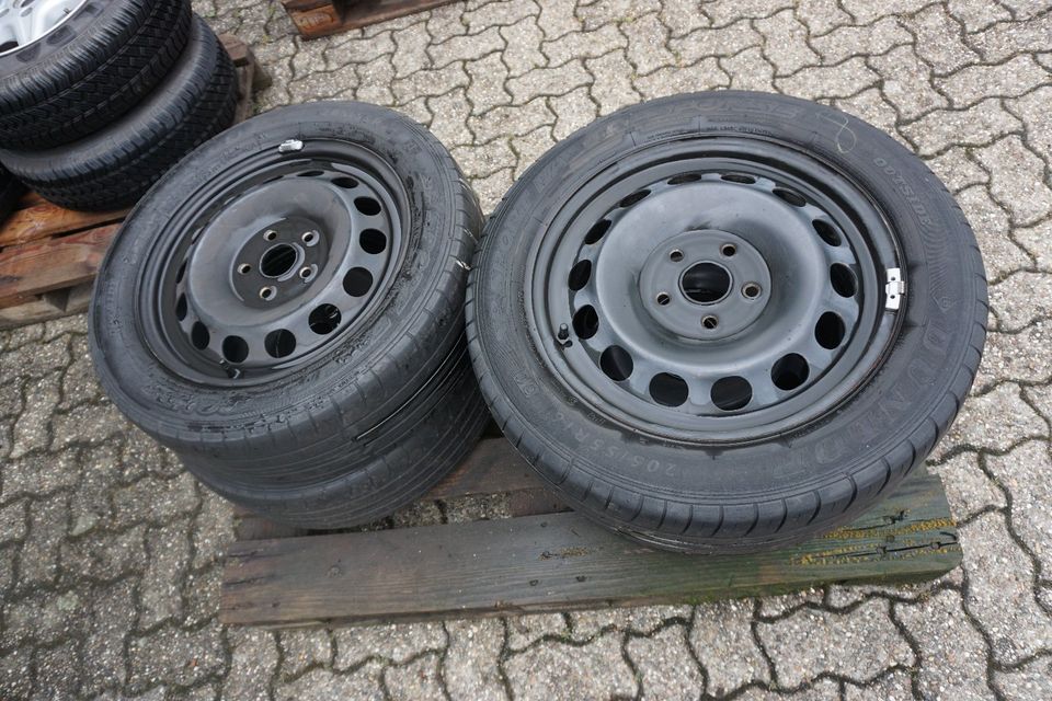 Sommerreifen Stahlfelge 205/55 R 16 94H Dunlop #8 in Rees