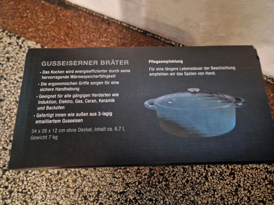 CHEF CUISINE gusseiserner Bräter oval NEU in Uetze